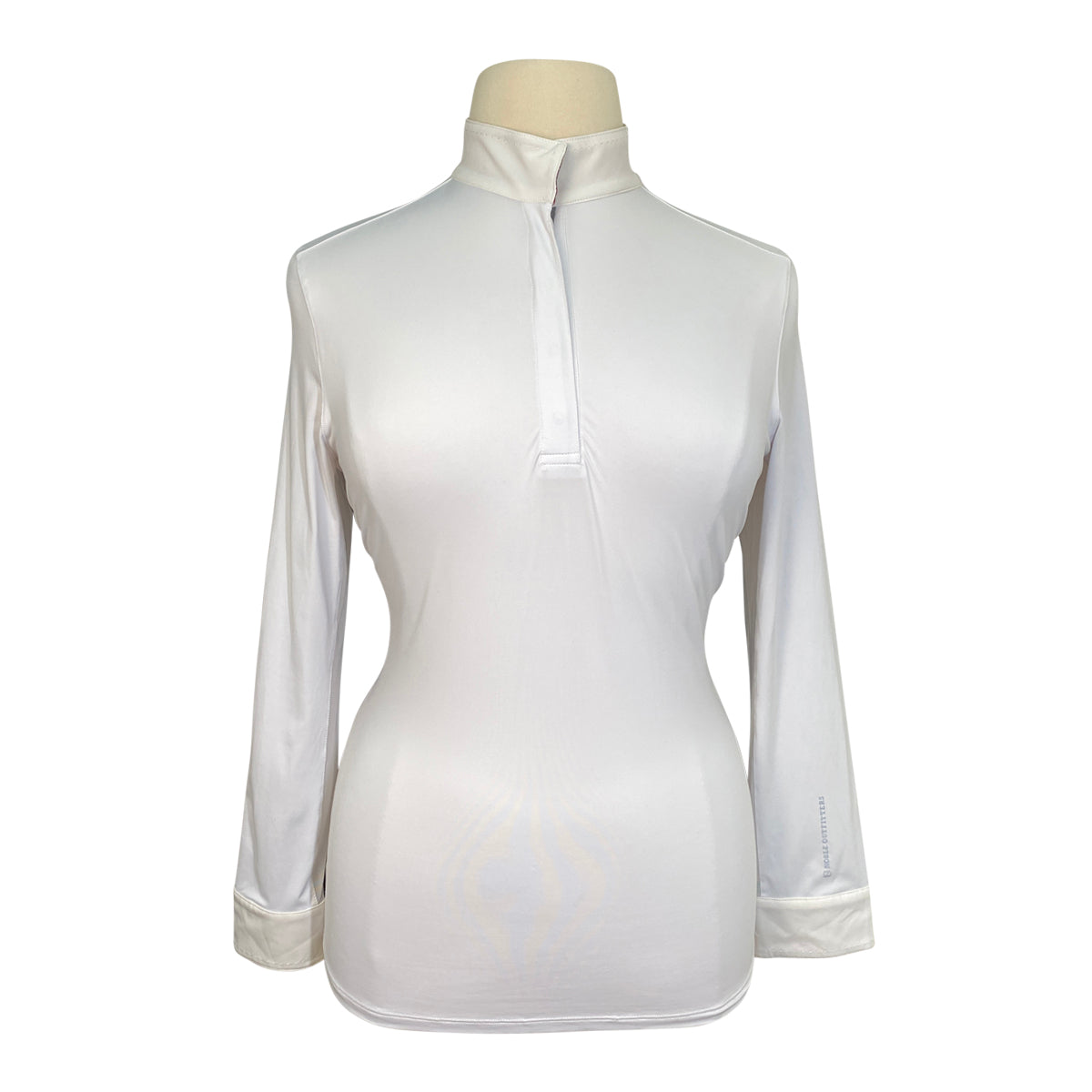 Noble Outfitters 'Allison' Show Shirt in White/Merlot Horseshoe