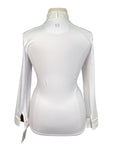 Noble Outfitters 'Allison' Show Shirt in White/Merlot Horseshoe