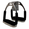 Herm Sprenger 'System-4' Stirrup Irons in Stainless Steel/Black