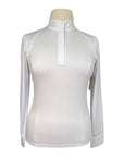 TKEQ The 'Sloan' Long Sleeve Competition Top  in White