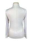 TKEQ The 'Sloan' Long Sleeve Competition Top  in White
