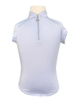 Chestnut Bay Performance Rider SkyCool® Short Sleeve Youth Shirt in Wisteria - Children's Large