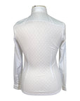 Cavalleria Toscana Sheer Jacquard L/S Competition Shirt in White