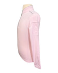 Side of Chestnut Bay Performance Rider SkyCool® Long Sleeve Youth Shirt in Orchid - Children's Small