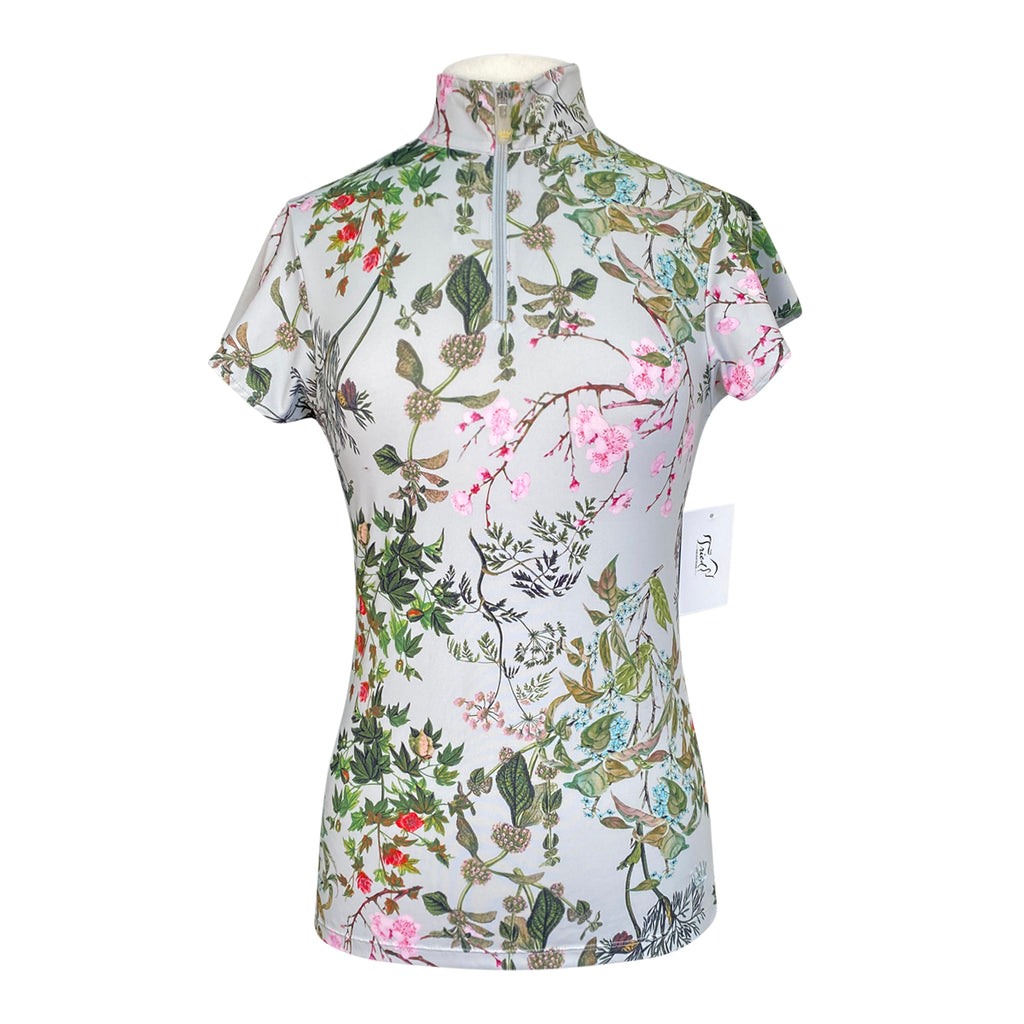 Kastel Denmark Flutter Sleeve Shirt in Sage Garden