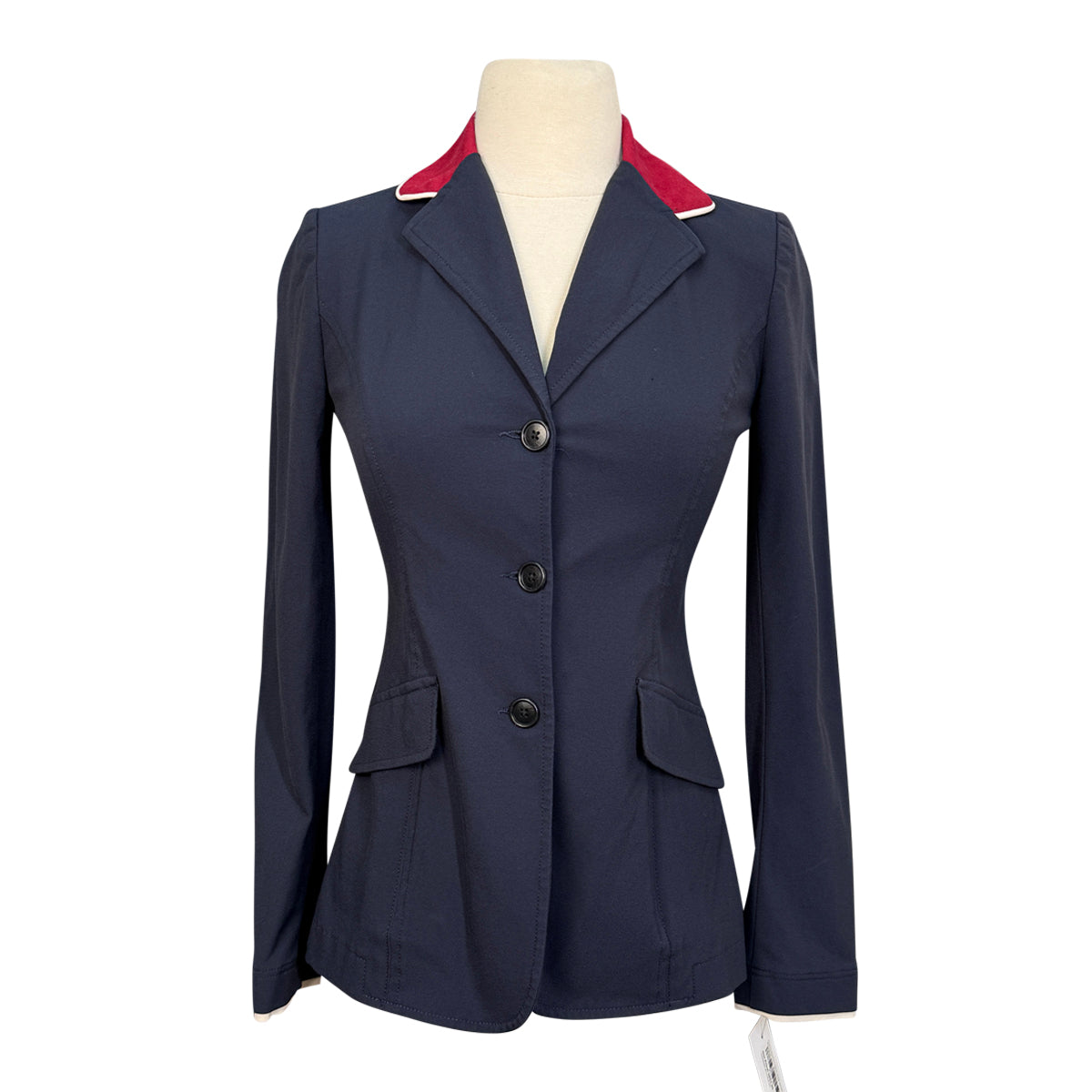 Charles Ancona Custom Show Jacket in Navy/Red Collar
