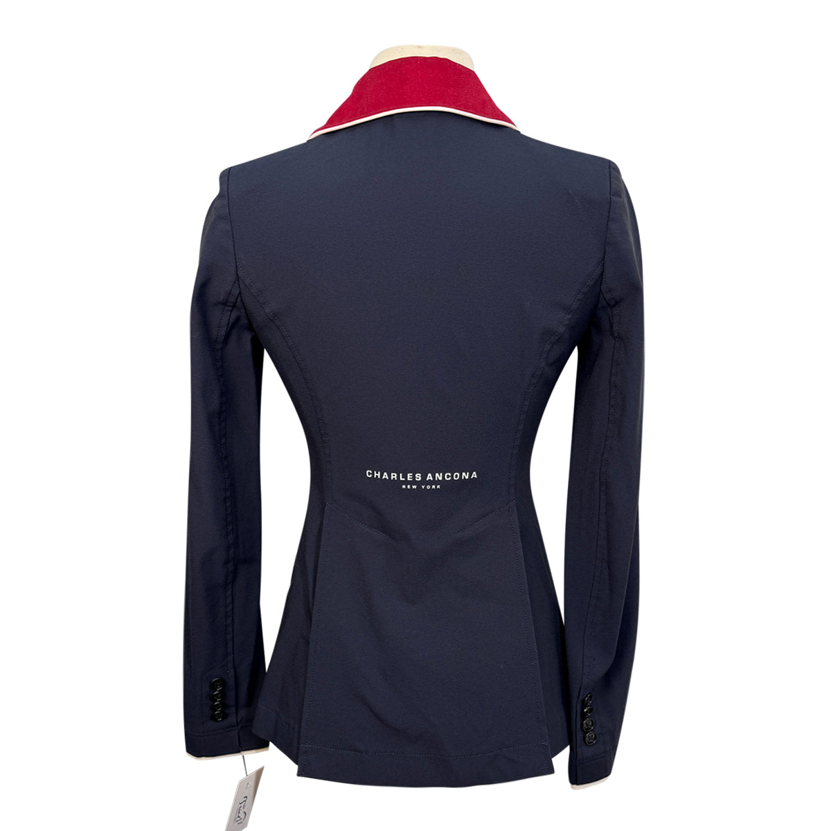 Charles Ancona Custom Show Jacket in Navy/Red Collar