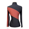 Criniēre 'Sophie' Long Sleeve Schooling Top in Black/Rust