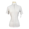Dada Sport 'Helios' Short Sleeve Show Shirt in White - Women's XS