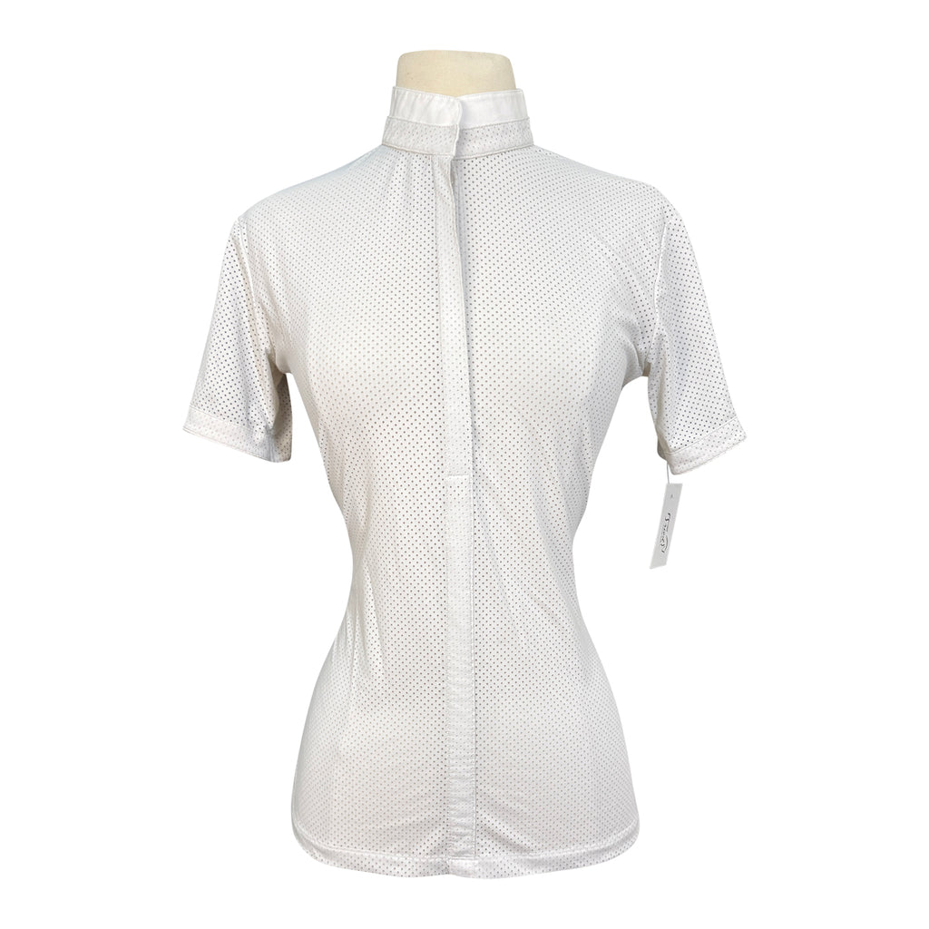 Dada Sport 'Helios' Short Sleeve Show Shirt in White - Women's XS
