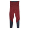Front of Equo Schooling Pant in Burgundy/Grey 