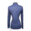 SmartPak SunShield Long Sleeve 1/4 Zip Top in Navy Kaleidoscope 