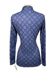 SmartPak SunShield Long Sleeve 1/4 Zip Top in Navy Kaleidoscope 