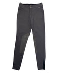 Front of Kerrits 'Crossover II' Breeches in Peppercorn - Women's Large