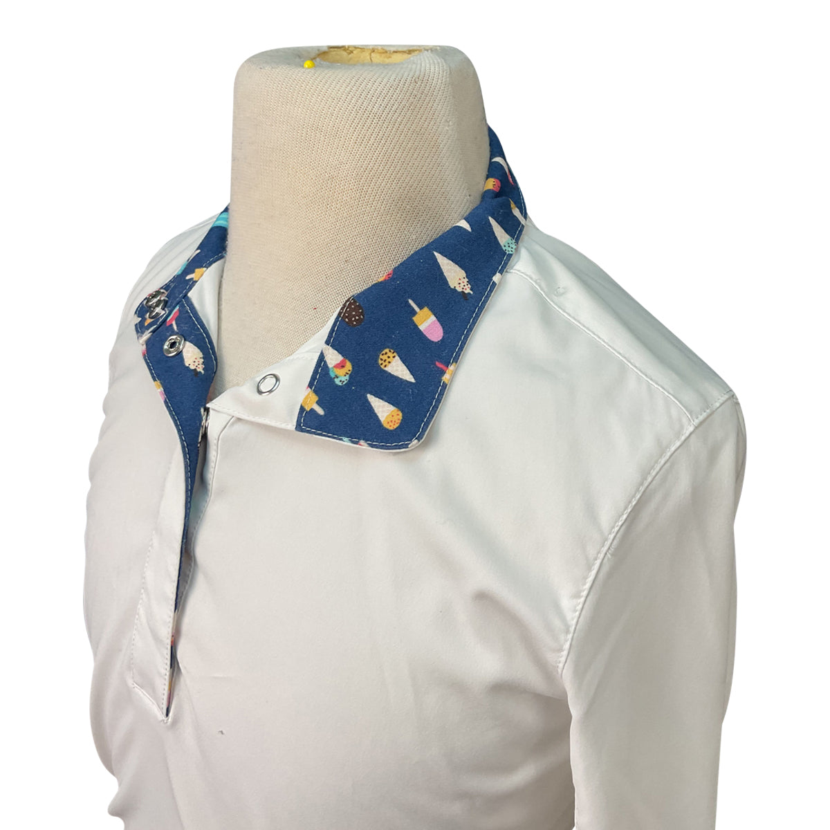 R.J. Classics 'Rebecca' Show Shirt in White/Ice Cream Cones