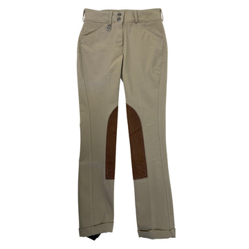 Huntley Knee Patch Jodhpurs in Tan 