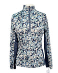 Kerrits Ice Fil Long Sleeve Shirt in Blue Floral 