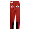 Back of Daisy Clipper Breeches in Brick Red