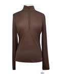 Kerrits IceFil Long Sleeve Shirt in Brown/Gold Bits 