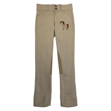 Daisy Clipper Knee Patch Jodhpurs in Tan