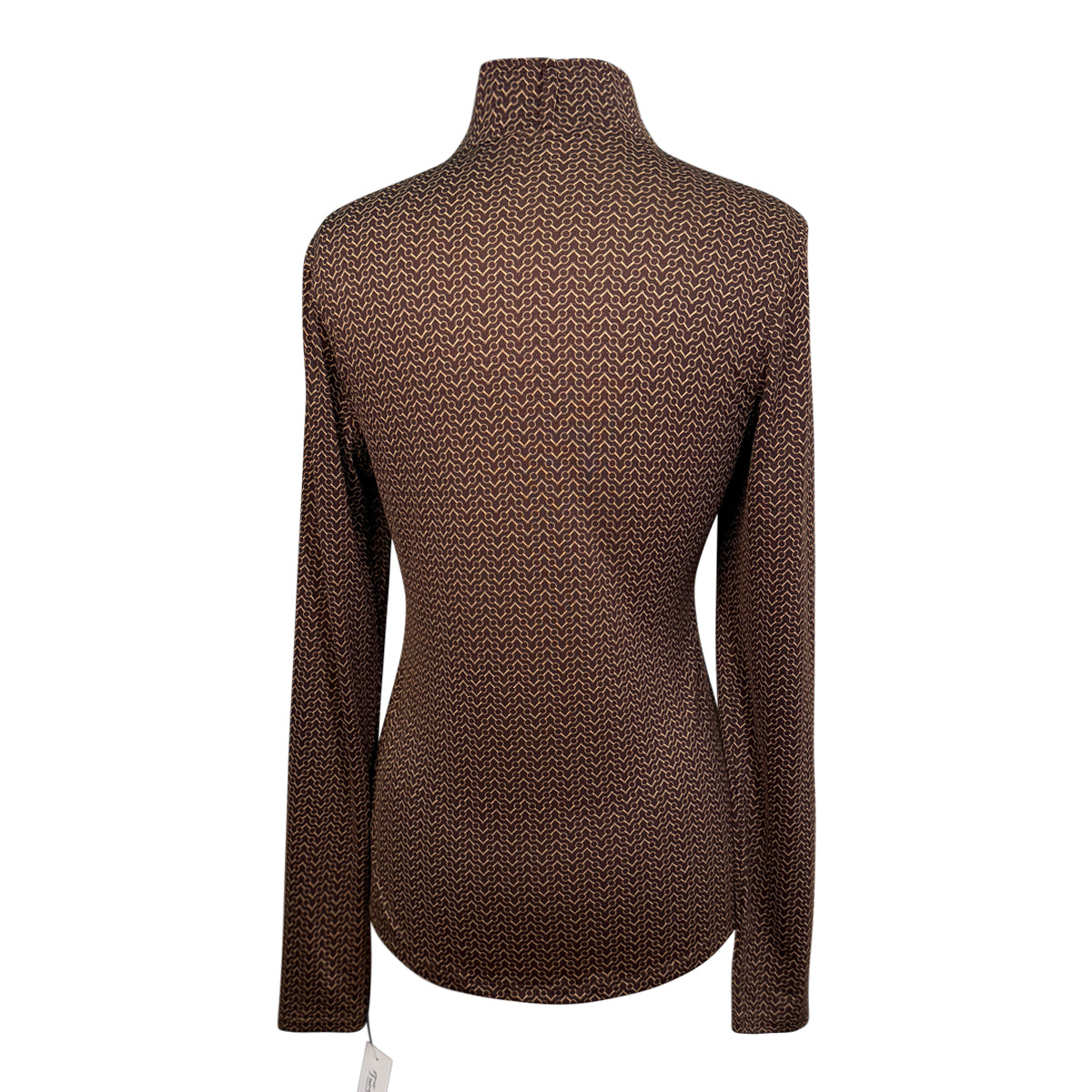 Kerrits IceFil Long Sleeve Shirt in Brown/Gold Bits 
