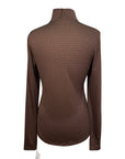 Kerrits IceFil Long Sleeve Shirt in Brown/Gold Bits 