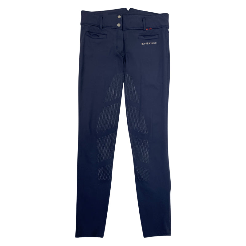 B Vertigo 'Tiffany' Silicone Grip Breeches in Navy - Women's 26