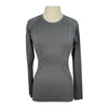 TKEQ The 'Kennedy' Seamless Long Sleeve in Grey - Women's XS/S