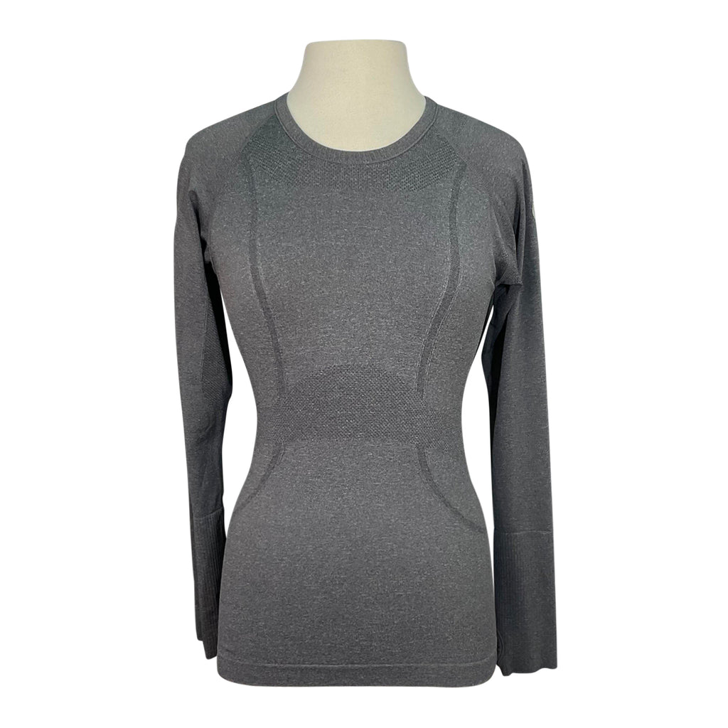 TKEQ The 'Kennedy' Seamless Long Sleeve in Dark Grey