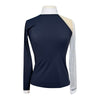 Cavalliera 'Modern Dame' Long Sleeve Show Shirt in Navy/White/Tan