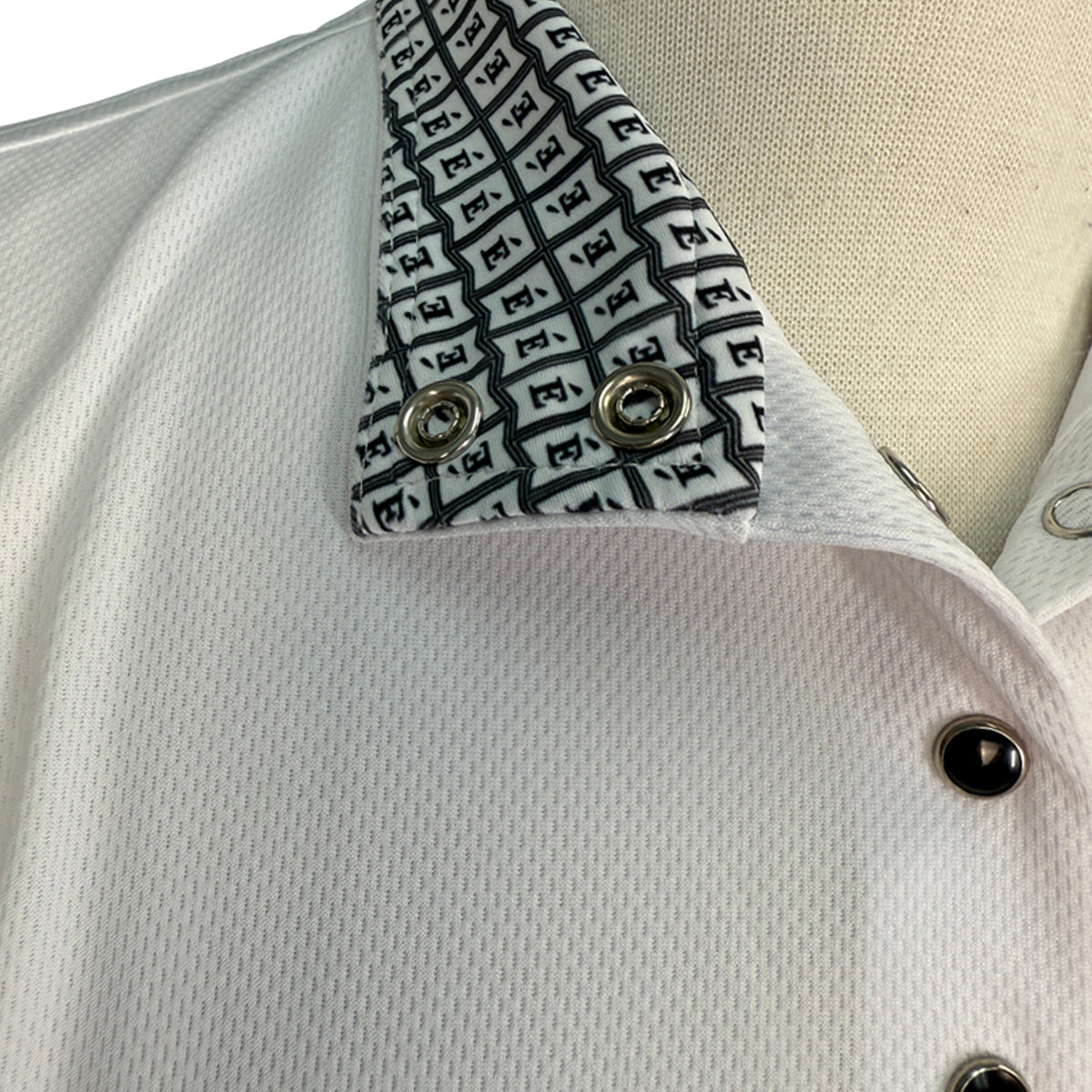Èce Equestrian Long Sleeve Show Shirt in White