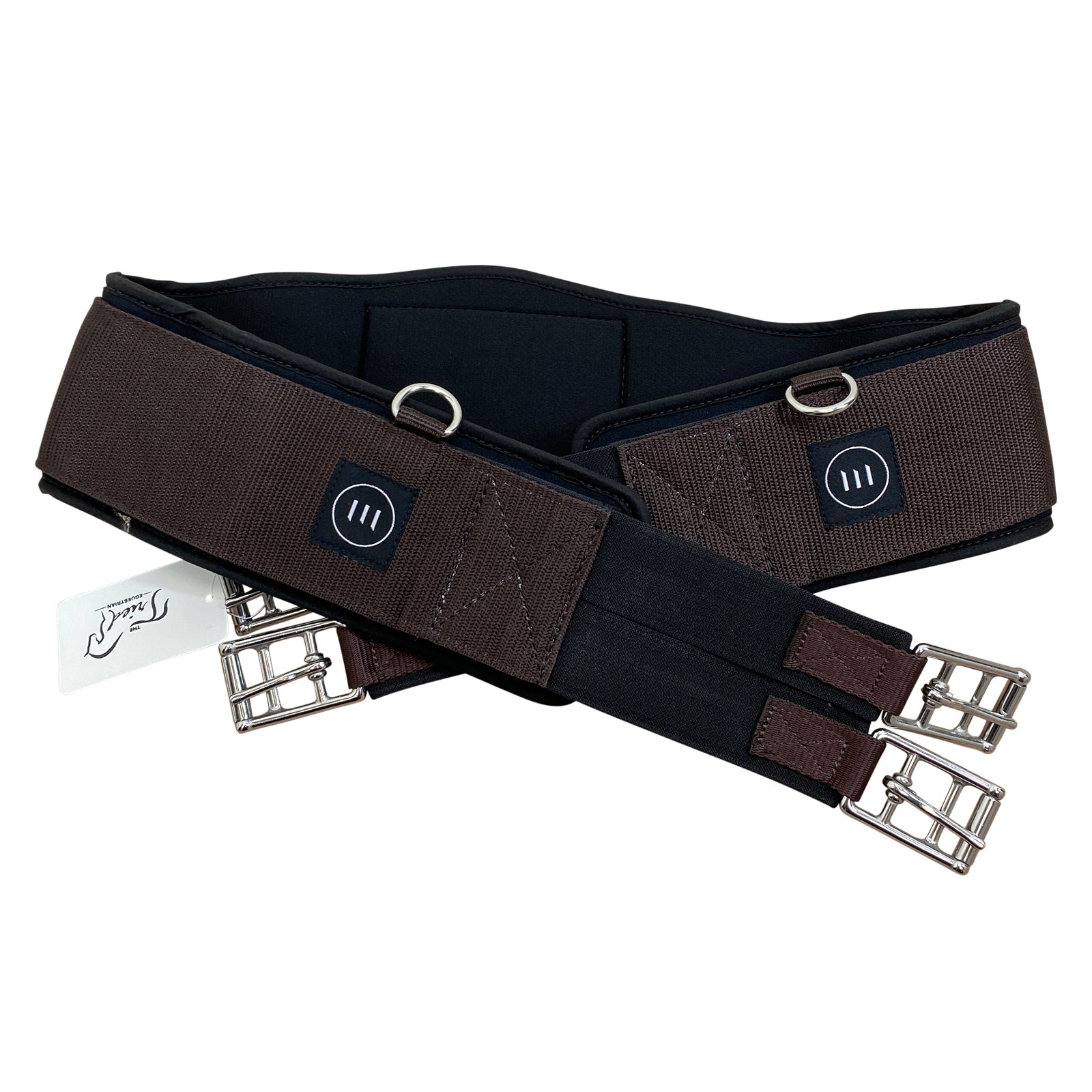 Equifit Essential Schooling Girth w/ SmartFabric Liner in Brown - 52"