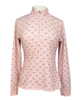 PS of Sweden 'Eloise' Long Sleeve in Pink Horses