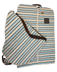 Equine Couture Travel Bag Set in Blue/White/Brown