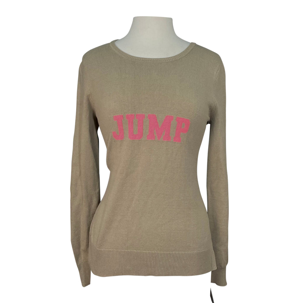 TKEQ 'Jump' Sweater in Tan/Pink - Women's Large