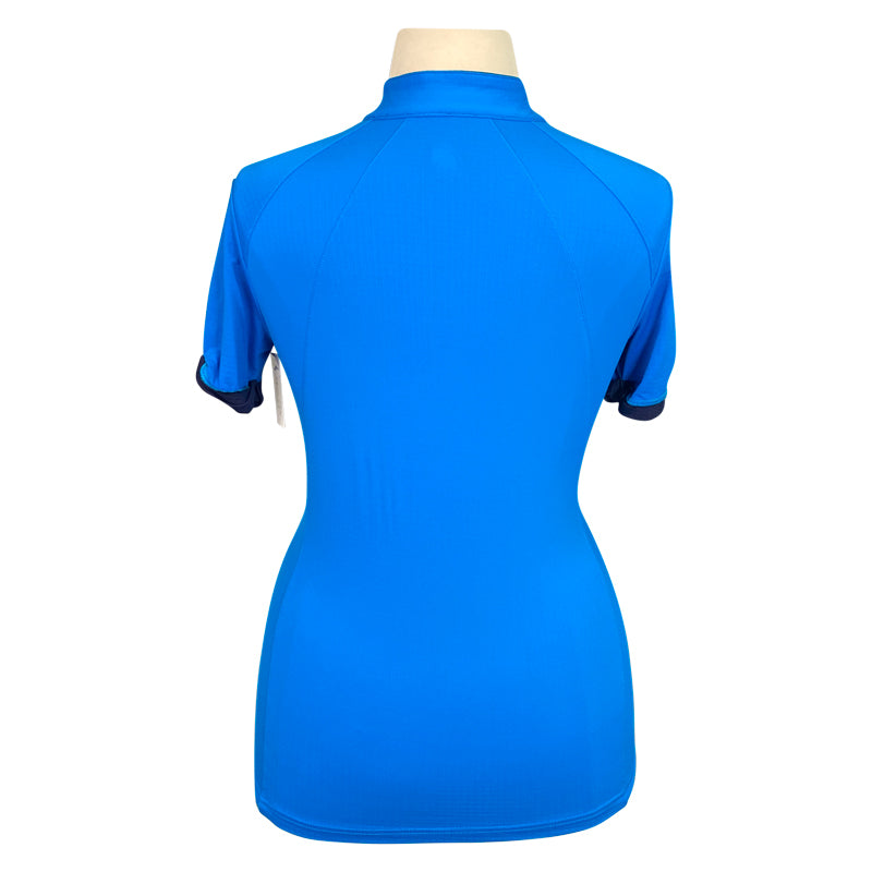 Back of EIS Short Sleeve Sun Shirt in Electric Blue