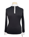 Equiline Competition Polo Shirt in Black