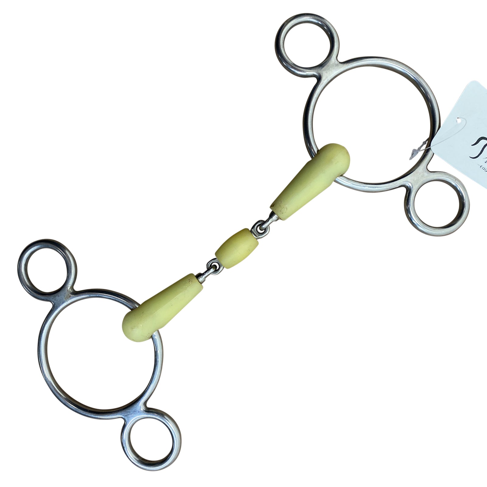 Happy Mouth Double Jointed 2-Ring Elevator Bit in Natural/Stainless Steel