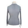 Cavalleria Toscana Long Sleeve Competition Shirt in Cloudy Blue - Women's Medium