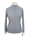 Cavalleria Toscana Long Sleeve Competition Shirt in Cloudy Blue - Women's Medium