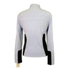 Arista Velvet Quarter Zip Long Sleeve Shirt in Lavender/Black 