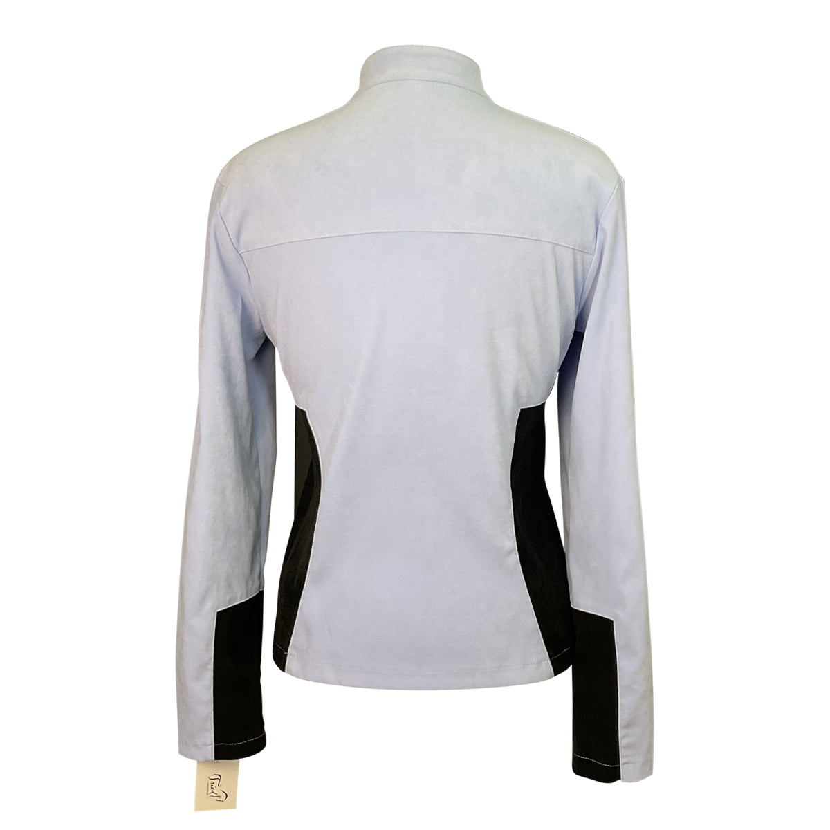 Arista Velvet Quarter Zip Long Sleeve Shirt in Lavender/Black 