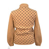 Cavalleria Toscana 'Orbit' Flock Turtleneck Sweatshirt in Beige 