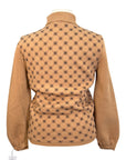 Cavalleria Toscana 'Orbit' Flock Turtleneck Sweatshirt in Beige 