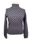 Cavalleria Toscana 'Orbit' Flock Turtleneck Sweatshirt in Stone Grey