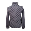 Cavalleria Toscana 'Orbit' Flock Turtleneck Sweatshirt in Stone Grey
