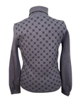 Cavalleria Toscana 'Orbit' Flock Turtleneck Sweatshirt in Stone Grey