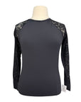 Kismet 'Dana' Lace Schooling Shirt in Black