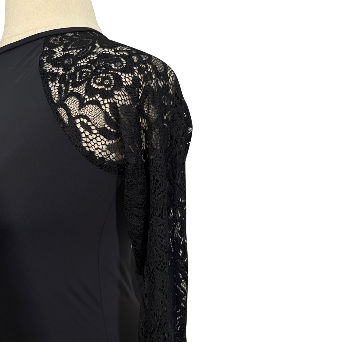 Kismet 'Dana' Lace Schooling Shirt in Black