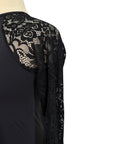 Kismet 'Dana' Lace Schooling Shirt in Black